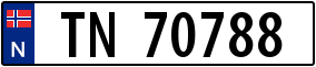 Truck License Plate
